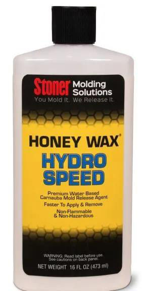 Stoner HoneyWax®Hydro Speed是一種高固含量的水性乳液，不含任何溶劑，旨在代替?zhèn)鹘y(tǒng)的高級(jí)涂蠟作為復(fù)合材料行業(yè)中的脫模劑。